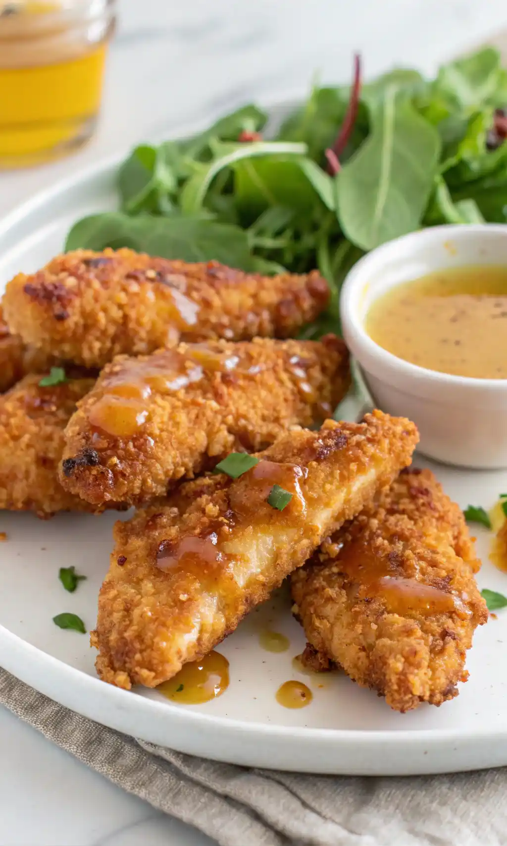 Baked Crispy Hot Honey Chicken Tenders