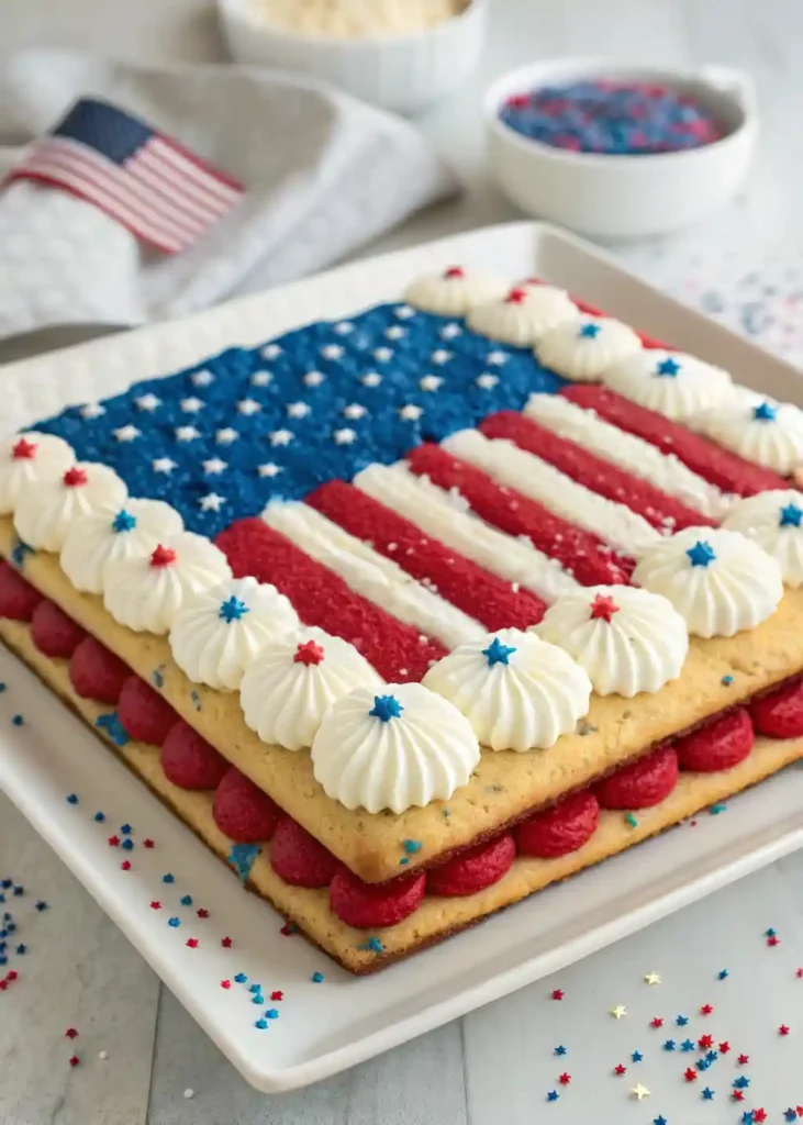 Delicious American Flag Cake