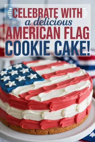 Flag Chocolate Chip Cookie Cake