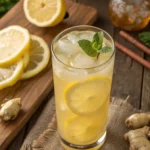 Brazilian Mounjaro drink with lemon and ginger