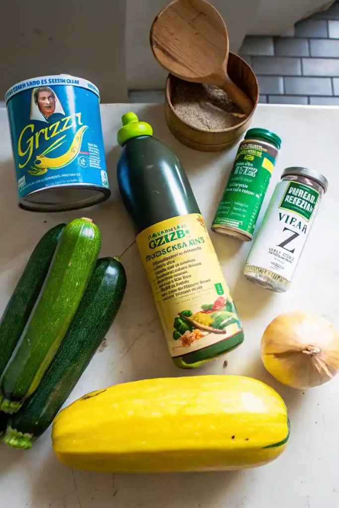 squash and zucchini ingredients