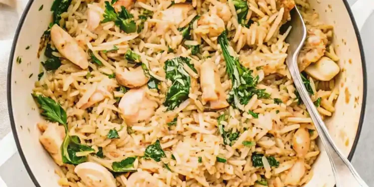 Delicious One Pot Chicken Orzo for a Quick Weeknight Dinner