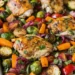 Delicious One Pan Autumn Chicken Dinner with Seasonal Veggies