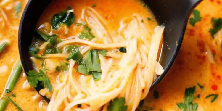 Creamy Thai Chicken Curry Soup