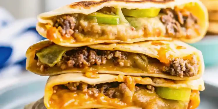Smash Burger Quesadilla