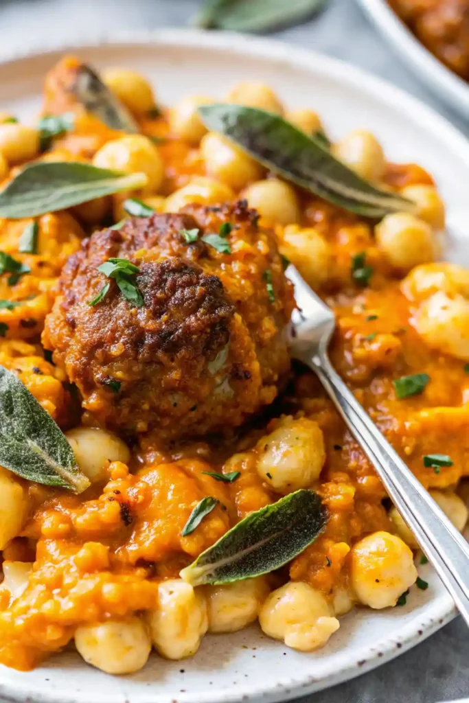 turkey meatballs pumpkin sauce