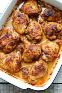 spicy baked chicken thighs