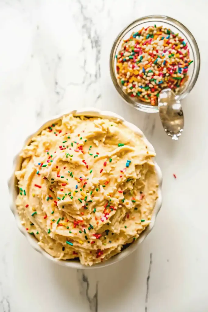 Cake batter dip