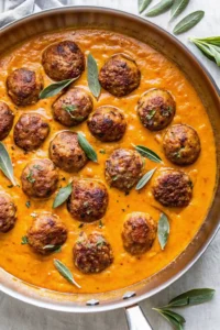 turkey meatballs pumpkin sauce