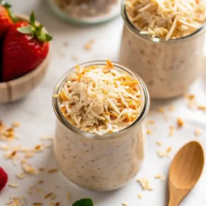 Coconut Cream Pie Overnight Oats