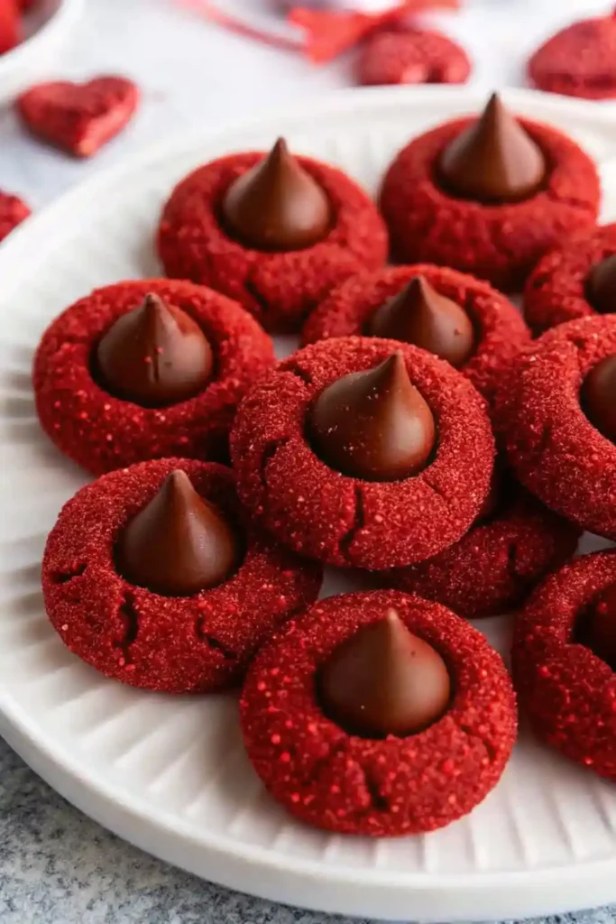 Red Velvet Blossom Cookies