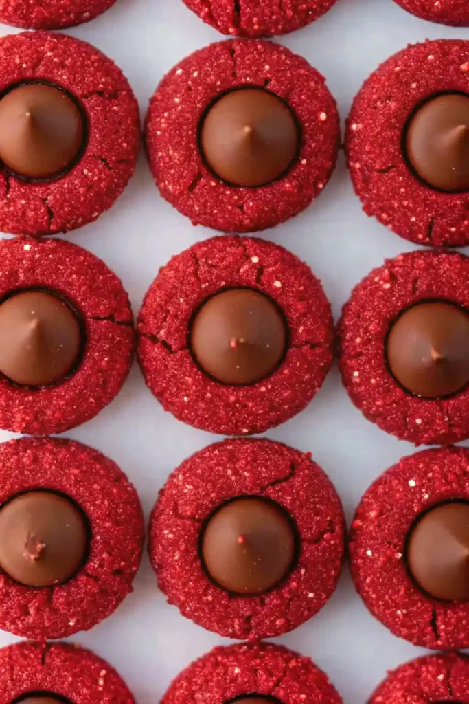 Red Velvet Blossom Cookies