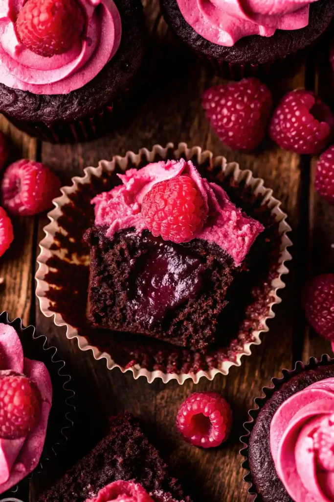 Chocolate Raspberry Cupcakes