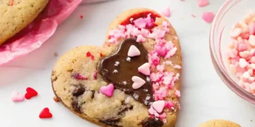 Heart Shaped Chocolate Chip Cookies (The Ultimate Brown Butter Gourmet Recipe)
