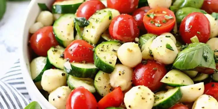 Fresh Cucumber Caprese Salad (The Ultimate No-Cook Summer Recipe)