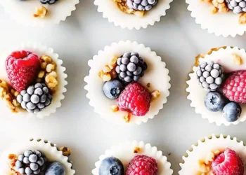 Frozen Yogurt Granola Cups (The Perfect Healthy Snack!)