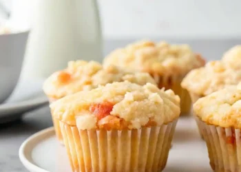 Peach Cobbler Muffins (The Ultimate Bakery-Style High-Dome Recipe)