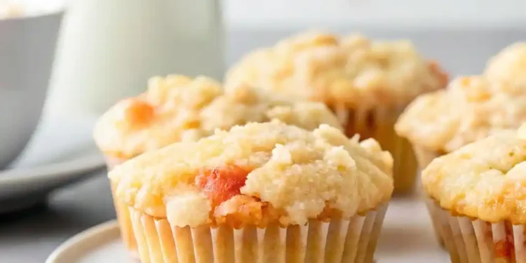Peach Cobbler Muffins (The Ultimate Bakery-Style High-Dome Recipe)